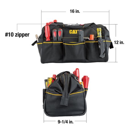 Cat 16 Inch Tech Wide-Mouth Tool Bag 980206N